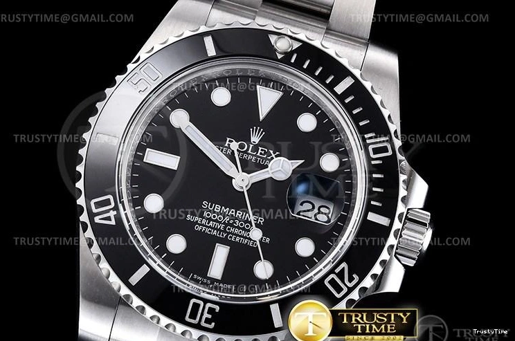 0308 Bold ROLSUB0280B – Submariner 116610LN 904L SS SS Black ARF V3 SH 1034